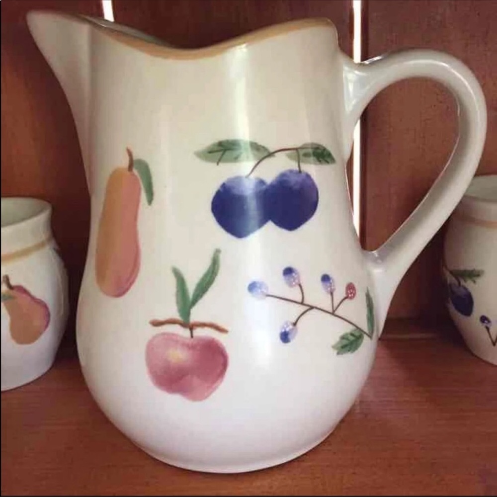 longaberger “ Fruit. Medley” Large pitcher